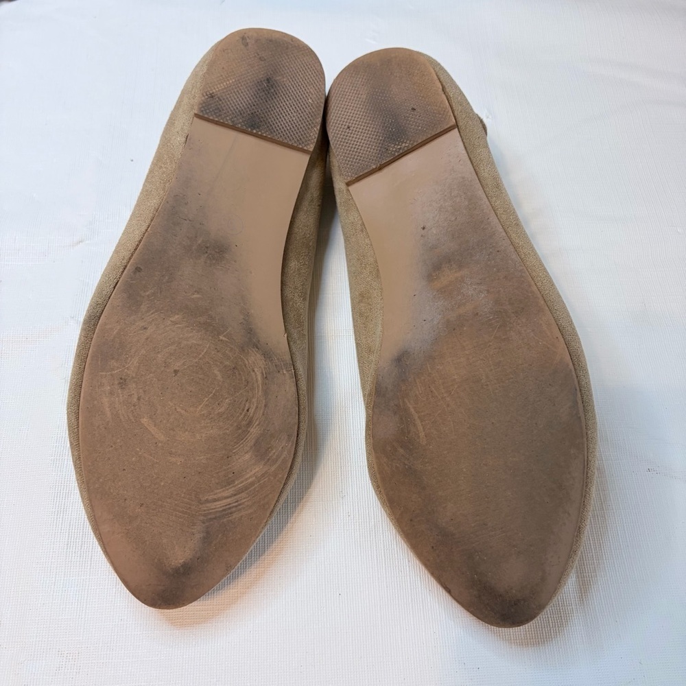 Joinall Women's Tan Suede Loafers - Picture 7 of 9